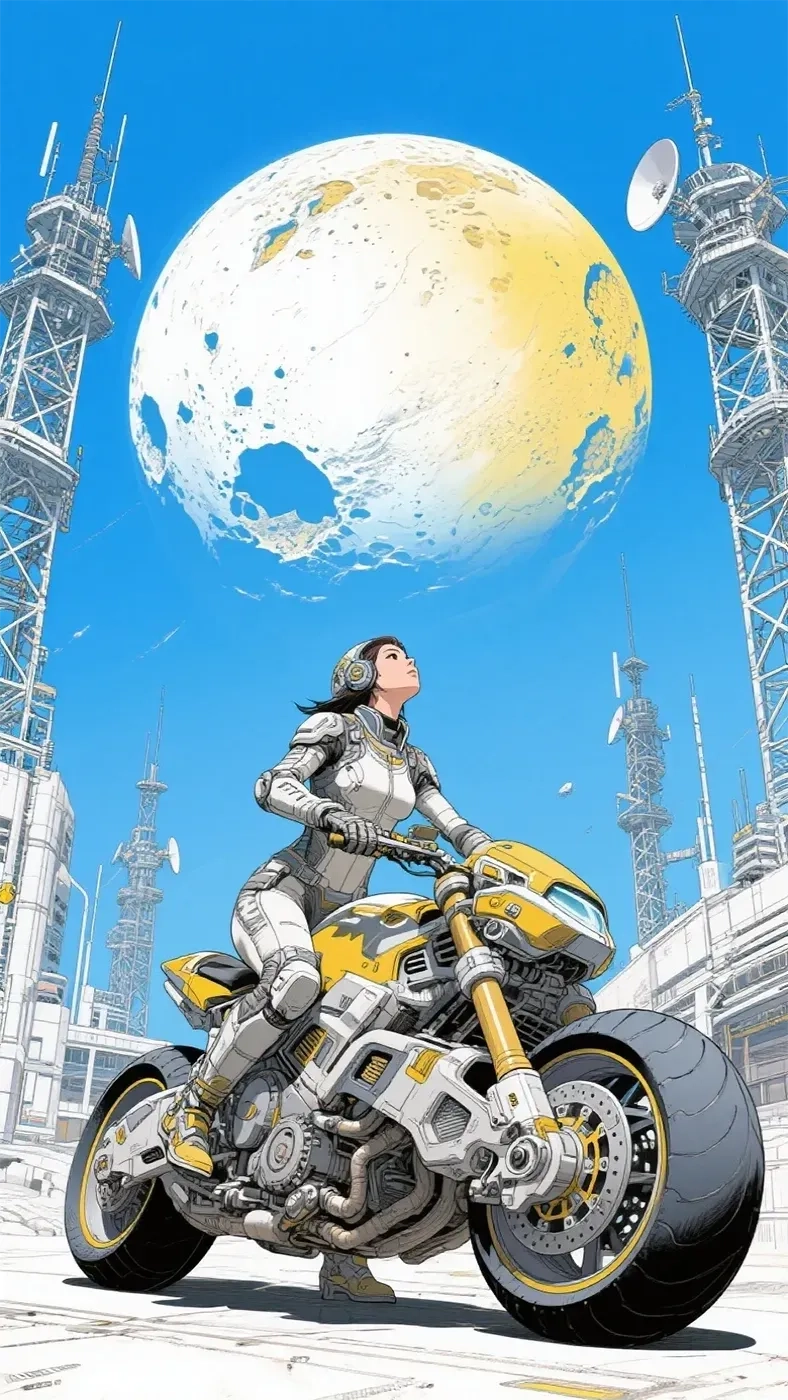 赛博女车少女手机高清静态壁纸#20250730143000