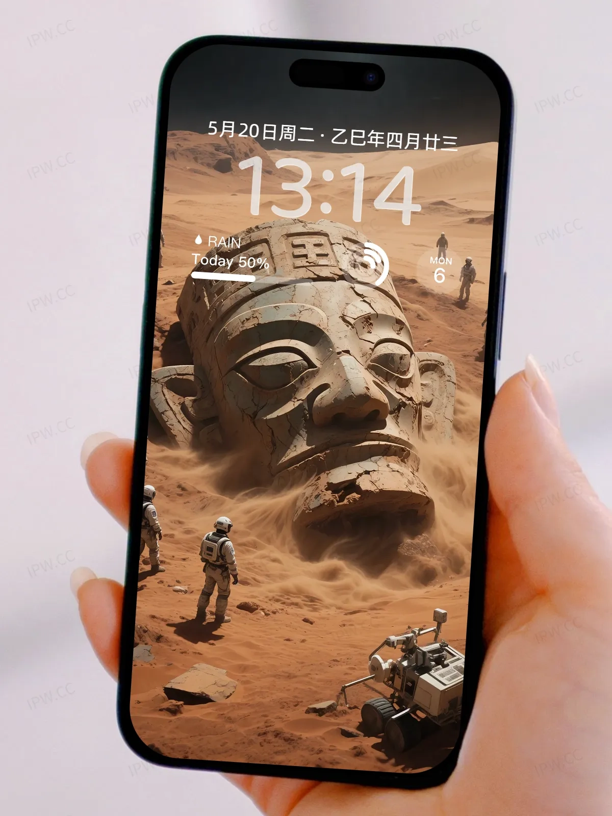 外星球雕像手机高清静态壁纸#20250801230203 716f1b1294bb178