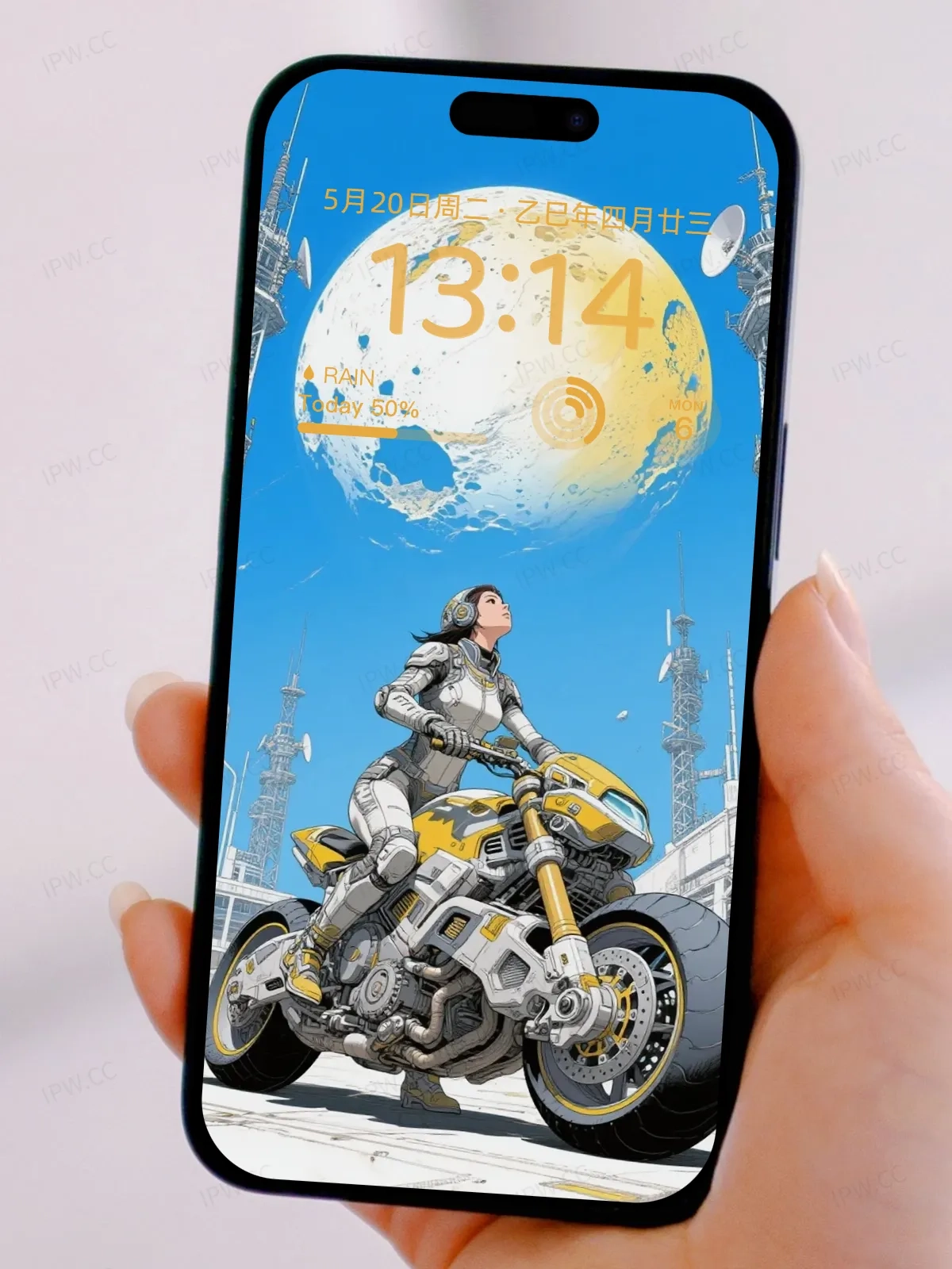 赛博女车少女手机高清静态壁纸#20250730143000 73d8ed5843c7346