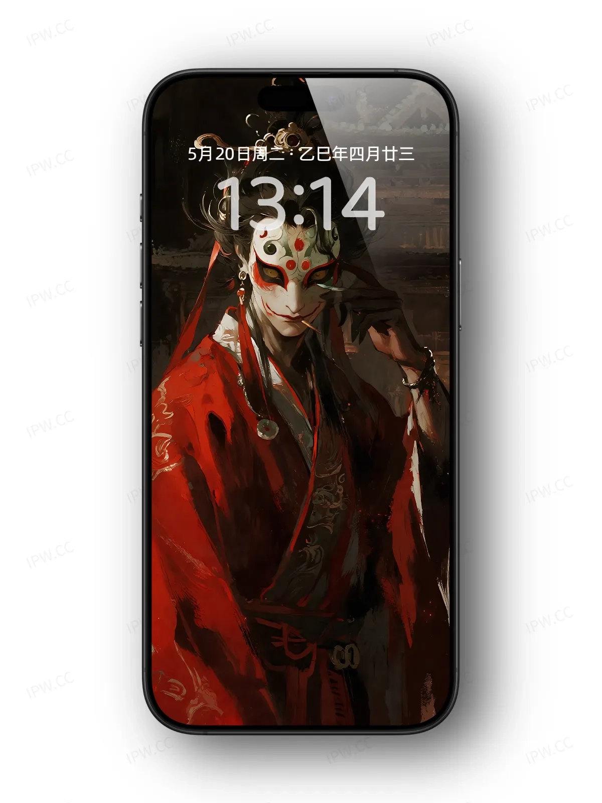 红衣面具人手机高清静态壁纸#20250801225920 852cc029412aa07