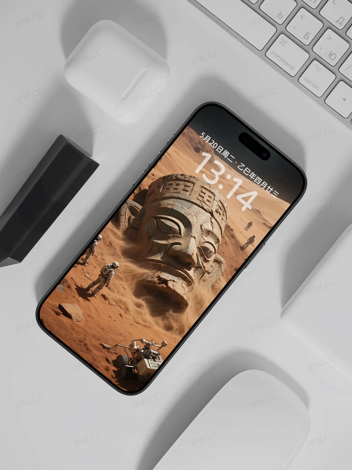 外星球雕像手机高清静态壁纸#20250801230203 86185233024ebff