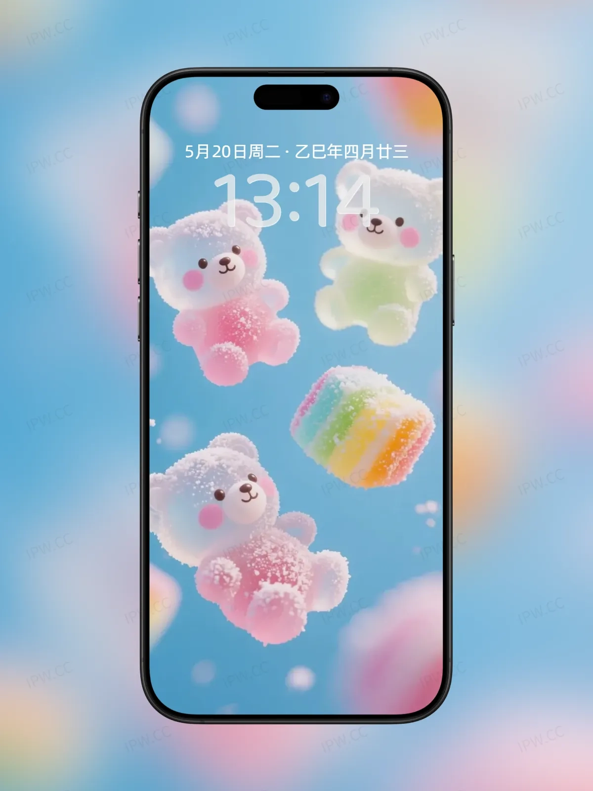 透明熊糖果手机高清静态壁纸#20250730210859 8b5d03ea3440443