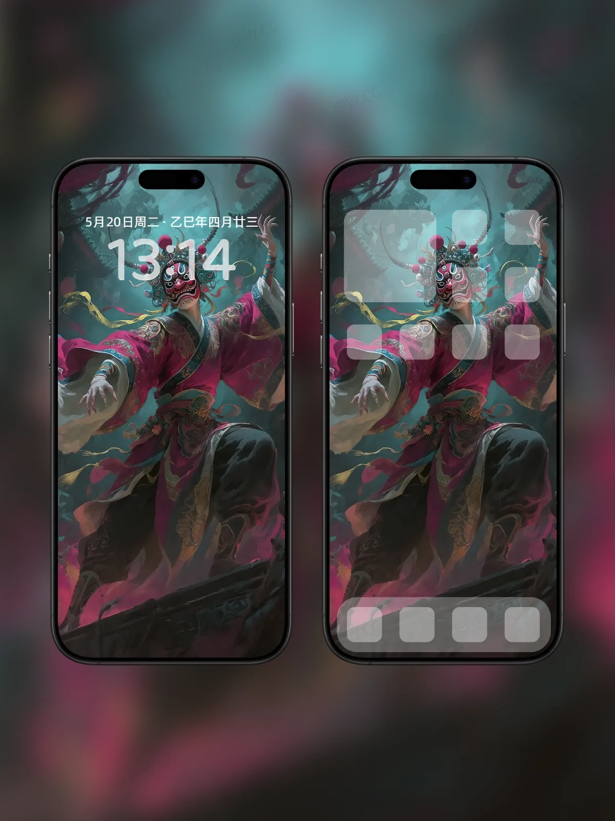 川剧变脸手机高清静态壁纸#20250801230624 8f477902fc87aca