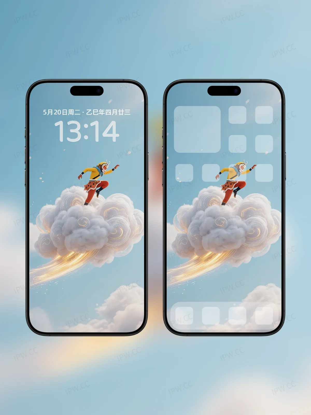 悟空跟斗云手机高清静态壁纸#20250801230741 9239378ad299858