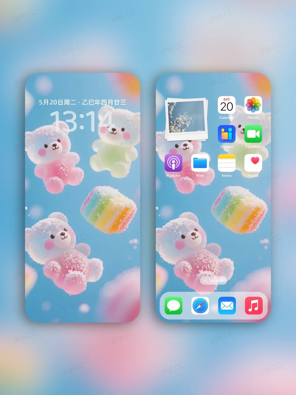 透明熊糖果手机高清静态壁纸#20250730210859 992cd6b521cab71