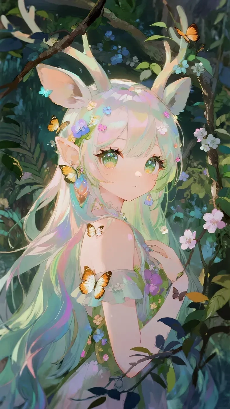 鹿耳朵女孩手机高清静态壁纸#20250730142939