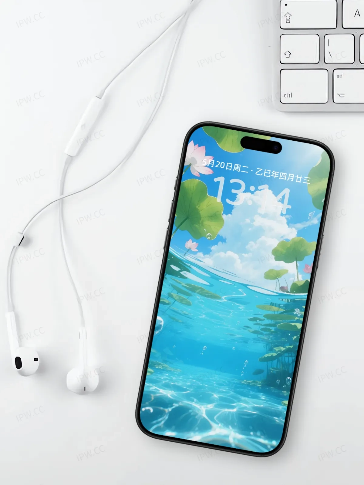 荷塘水中手机高清静态壁纸#20250801230508 9e95fe59a07ba8c