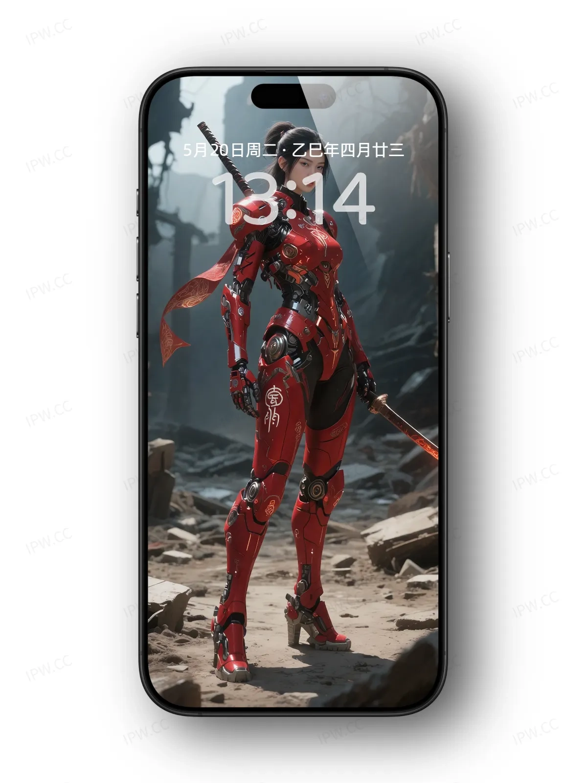 机械女武士手机高清静态壁纸#20250801231423 9f3a61ad140eebf
