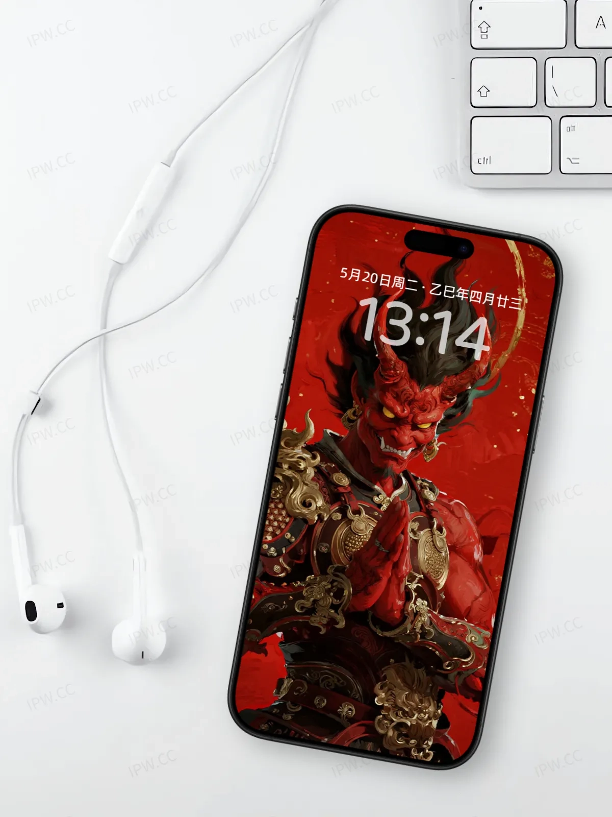 红色恶魔手机高清静态壁纸#20250730143133 a550427c305e837