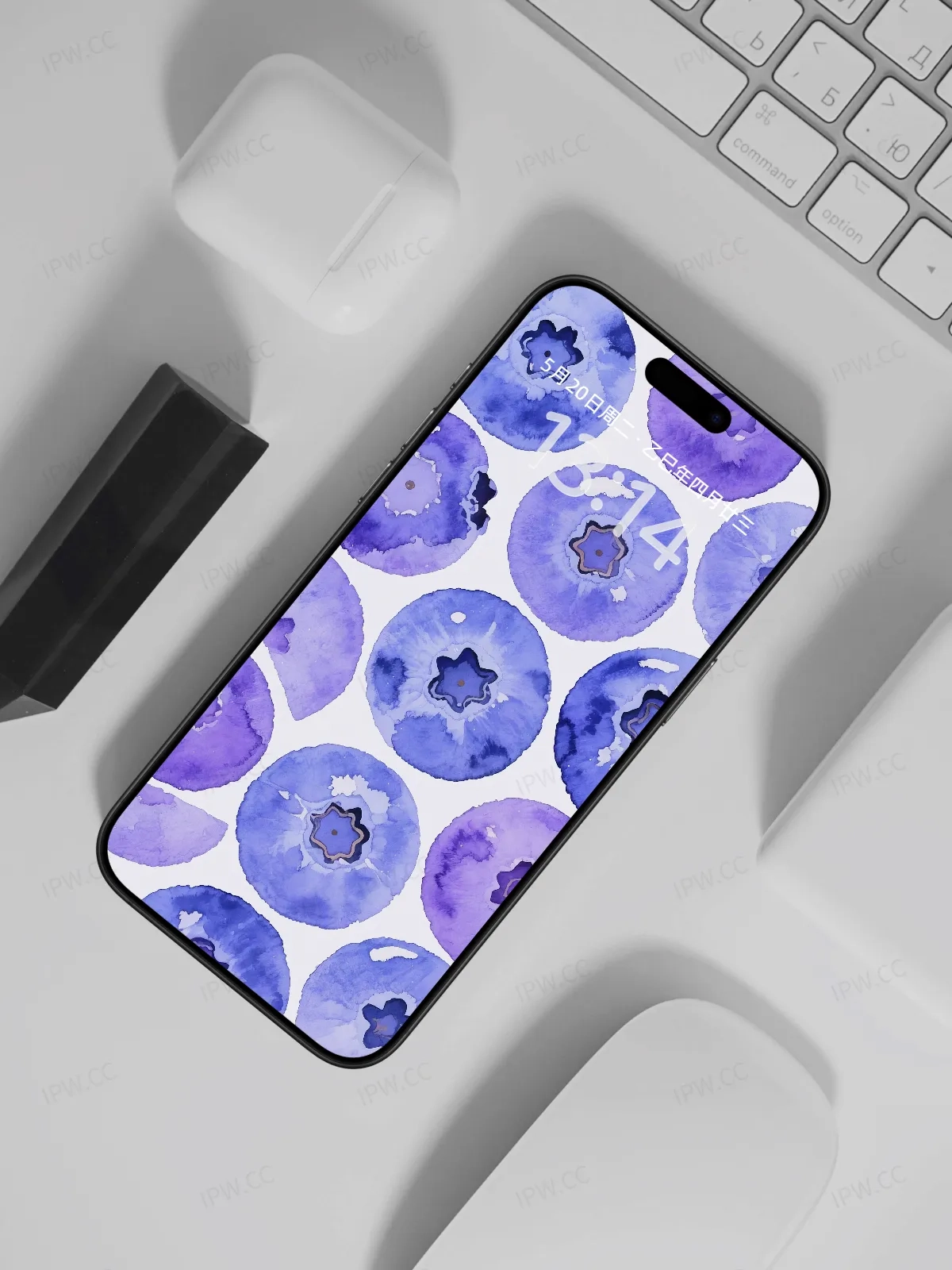 蓝莓手机高清静态壁纸#20250801232122 a865b7d7e27d069