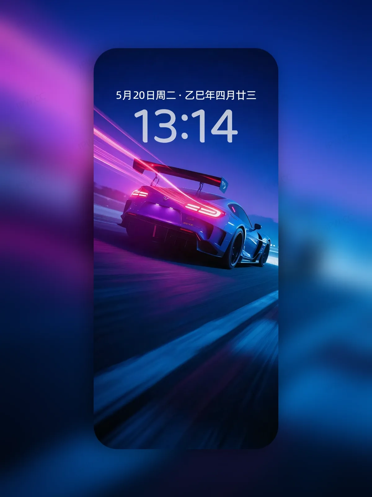 蓝色跑车手机高清静态壁纸#20250801230645 aa8a93cba2620a3