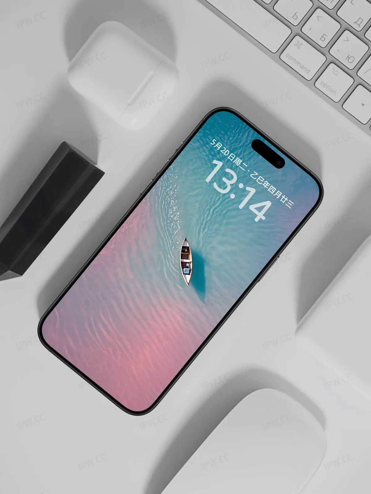 大海孤舟手机高清静态壁纸#20250801230458 b1b2eac0ac03fef