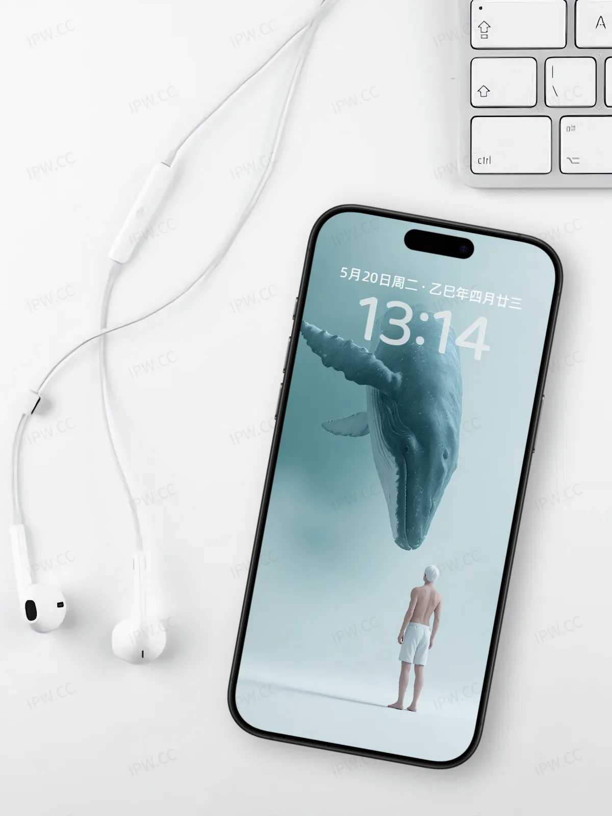 男人与鲸鱼对话手机高清静态壁纸#20250801230848 b571b52bf460372