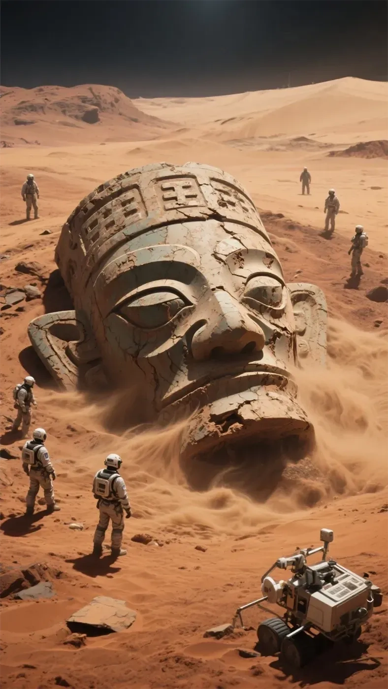 外星球雕像手机高清静态壁纸#20250801230203