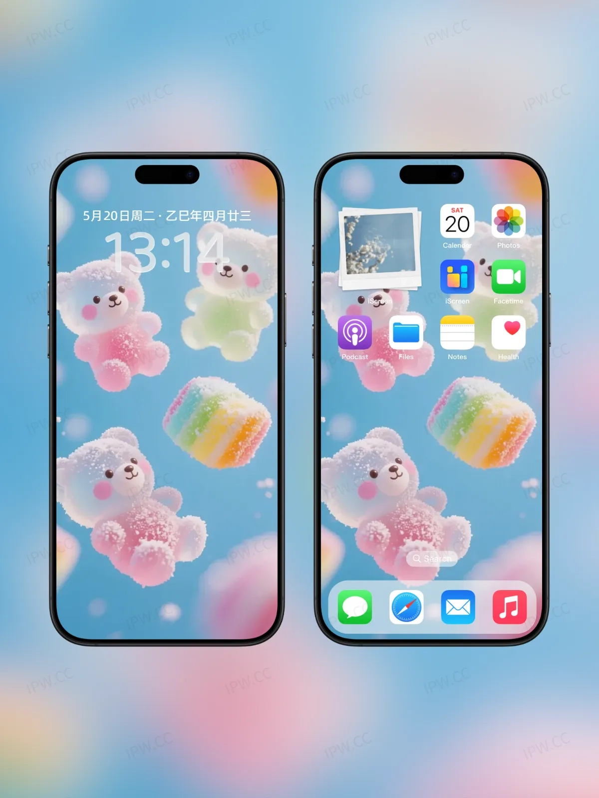 透明熊糖果手机高清静态壁纸#20250730210859 bf564ef13e1c3ac