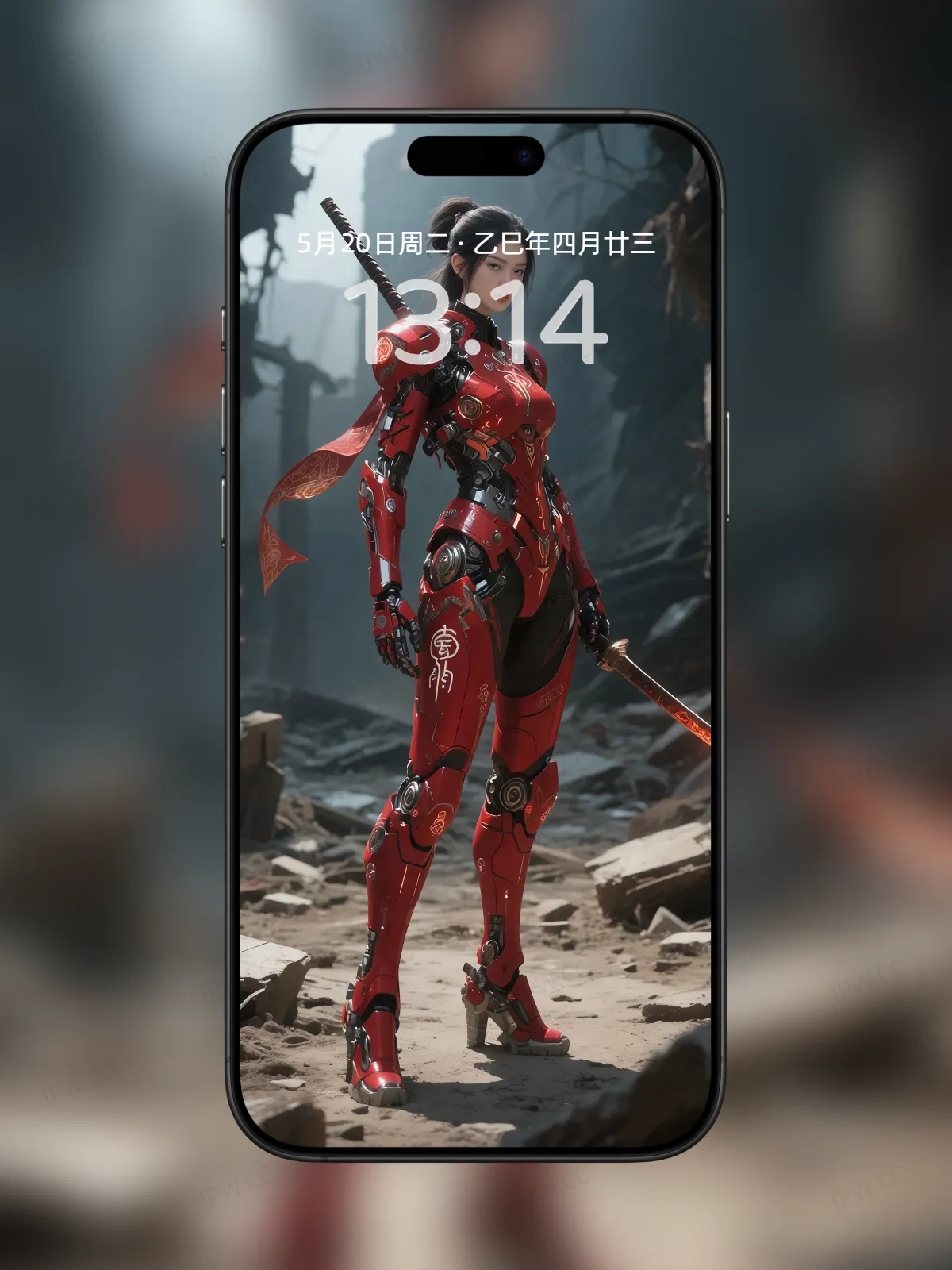 机械女武士手机高清静态壁纸#20250801231423 c214c6099c17a90