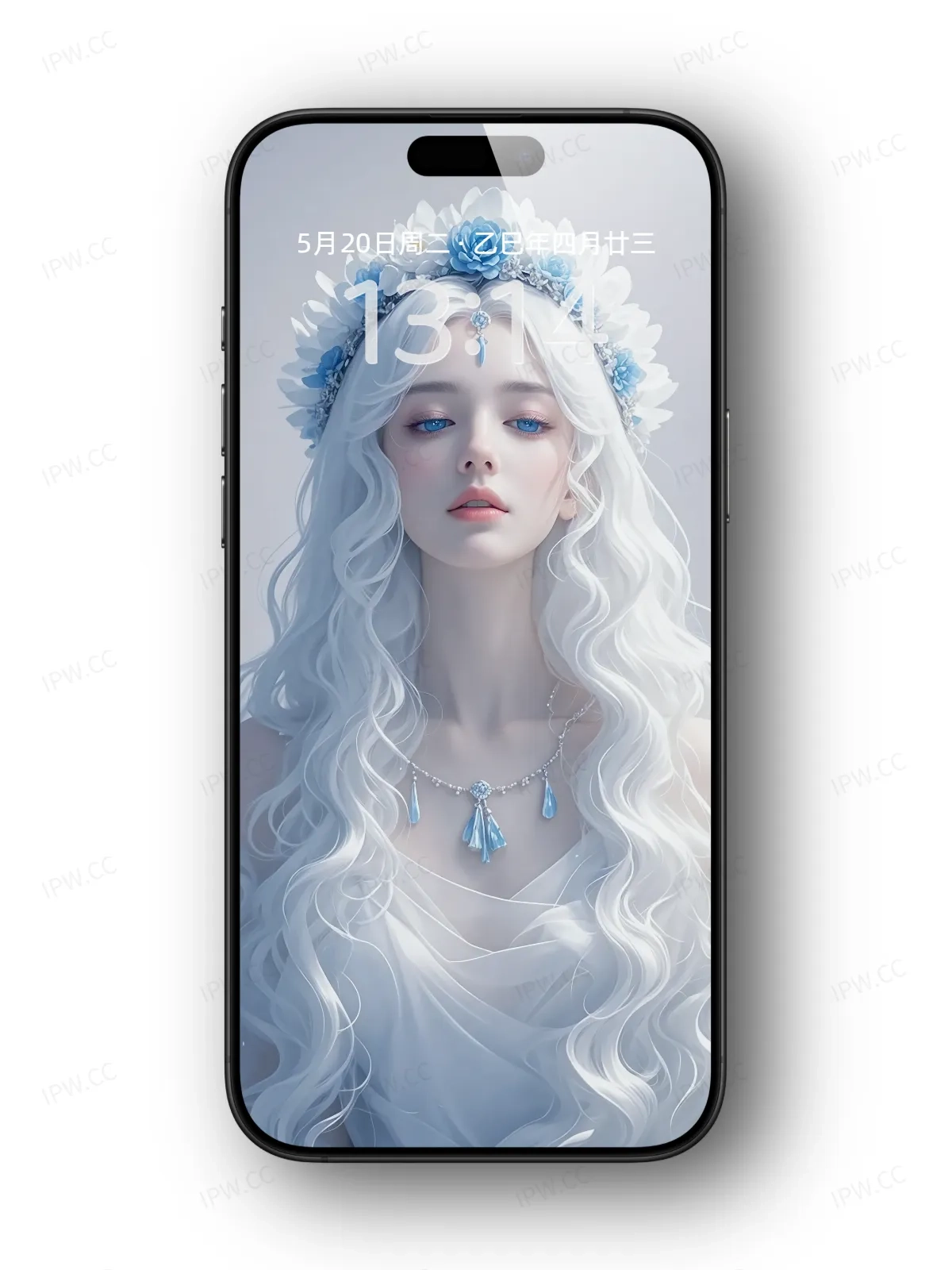 银发美女手机高清静态壁纸#20250801230312 c4eb56b2accbeee