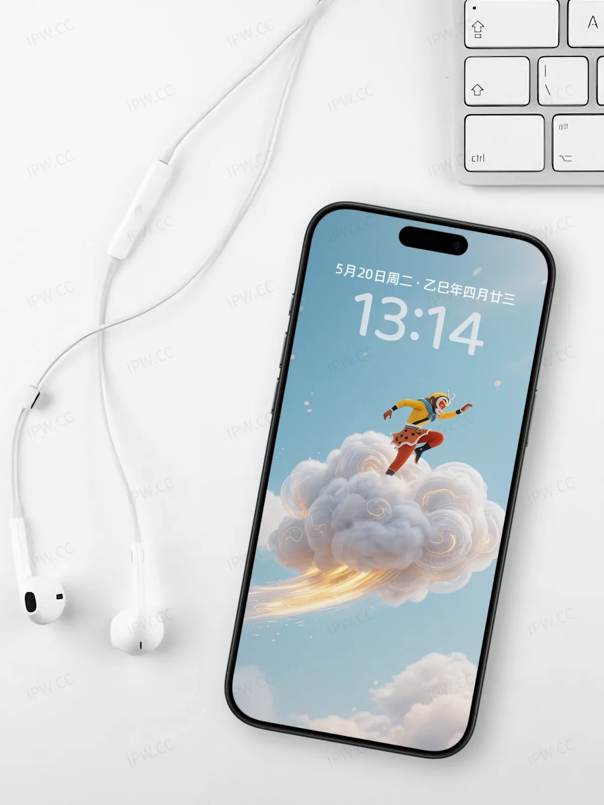 悟空跟斗云手机高清静态壁纸#20250801230741 ce0a61066f98cd2