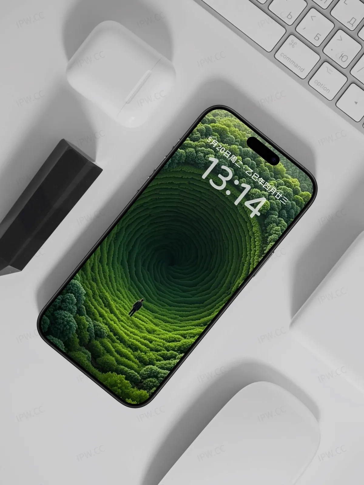 森林旋涡手机高清静态壁纸#20250730145258 cf3e526b54c20a8