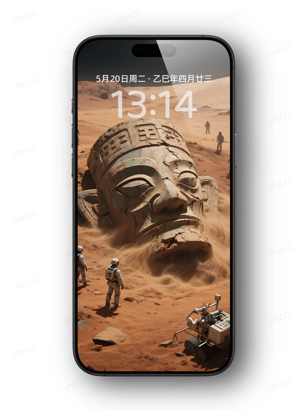 外星球雕像手机高清静态壁纸#20250801230203 d00b7b5fc11e6bc