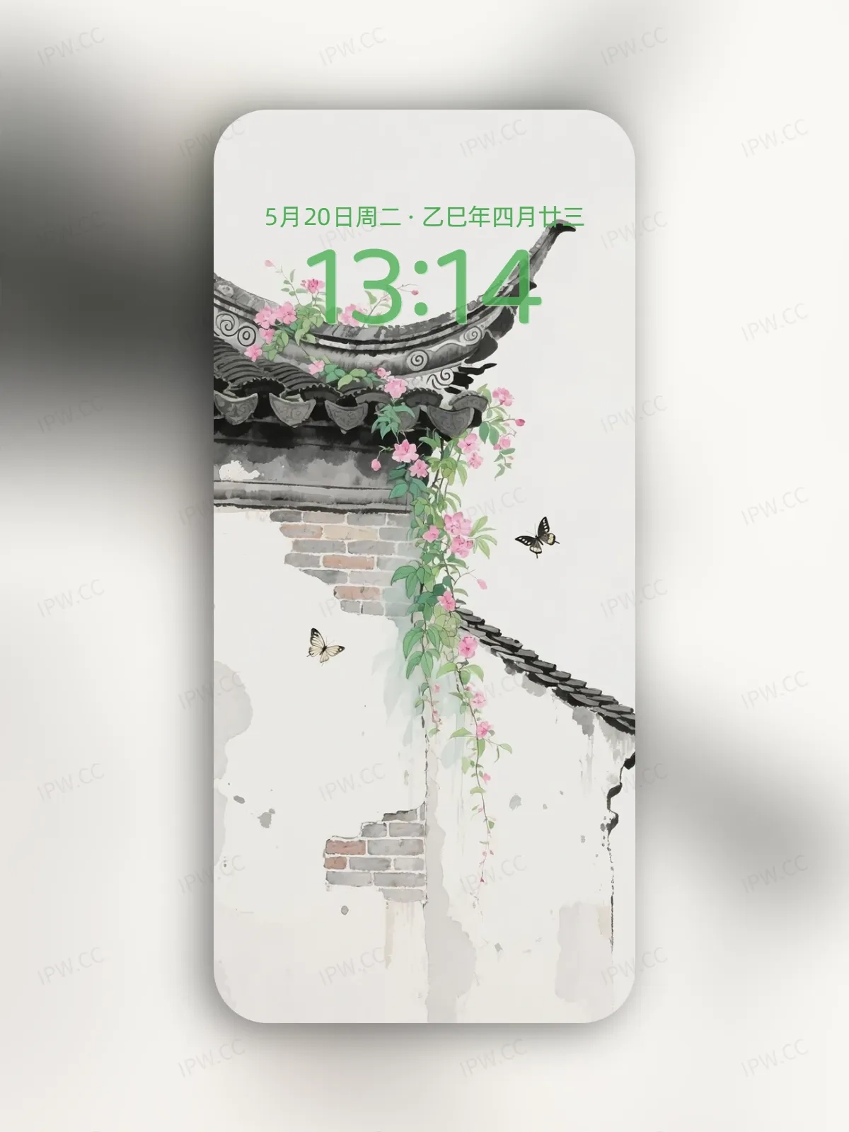 水墨皖南古镇房屋一角手机高清静态壁纸#20250801230017 d25aaa8872266fc