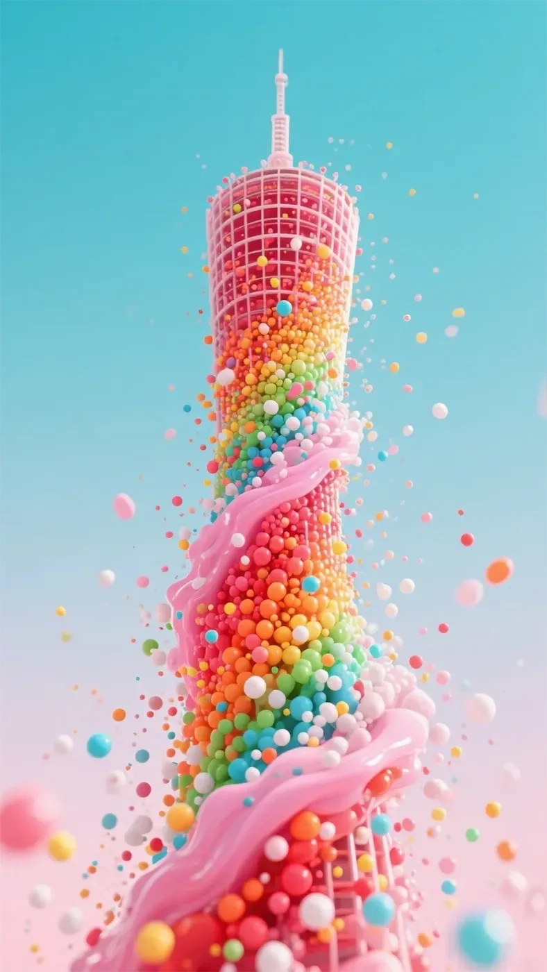 彩色建筑手机高清静态壁纸#20250730145215