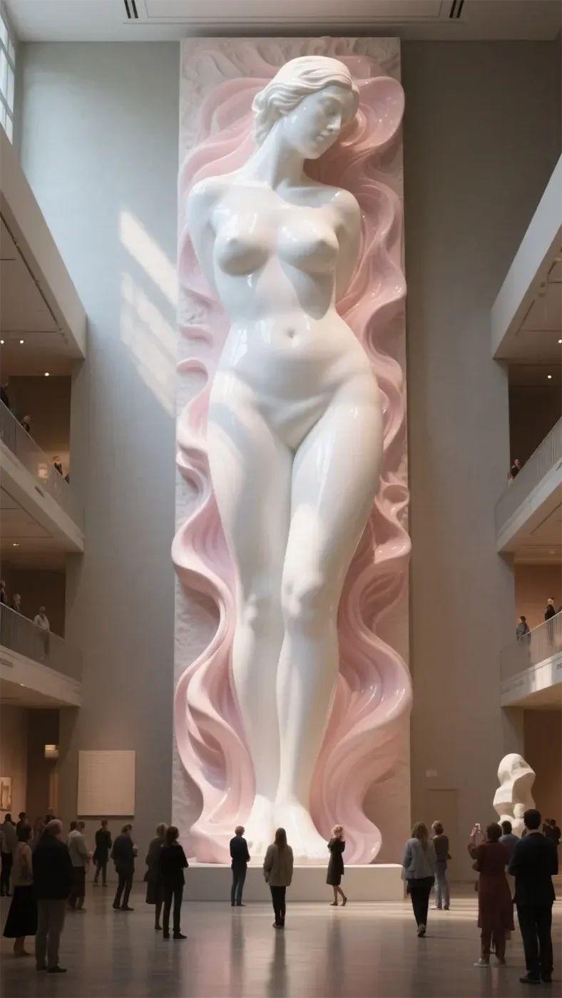 雕塑女人身躯手机高清静态壁纸#20250730143110