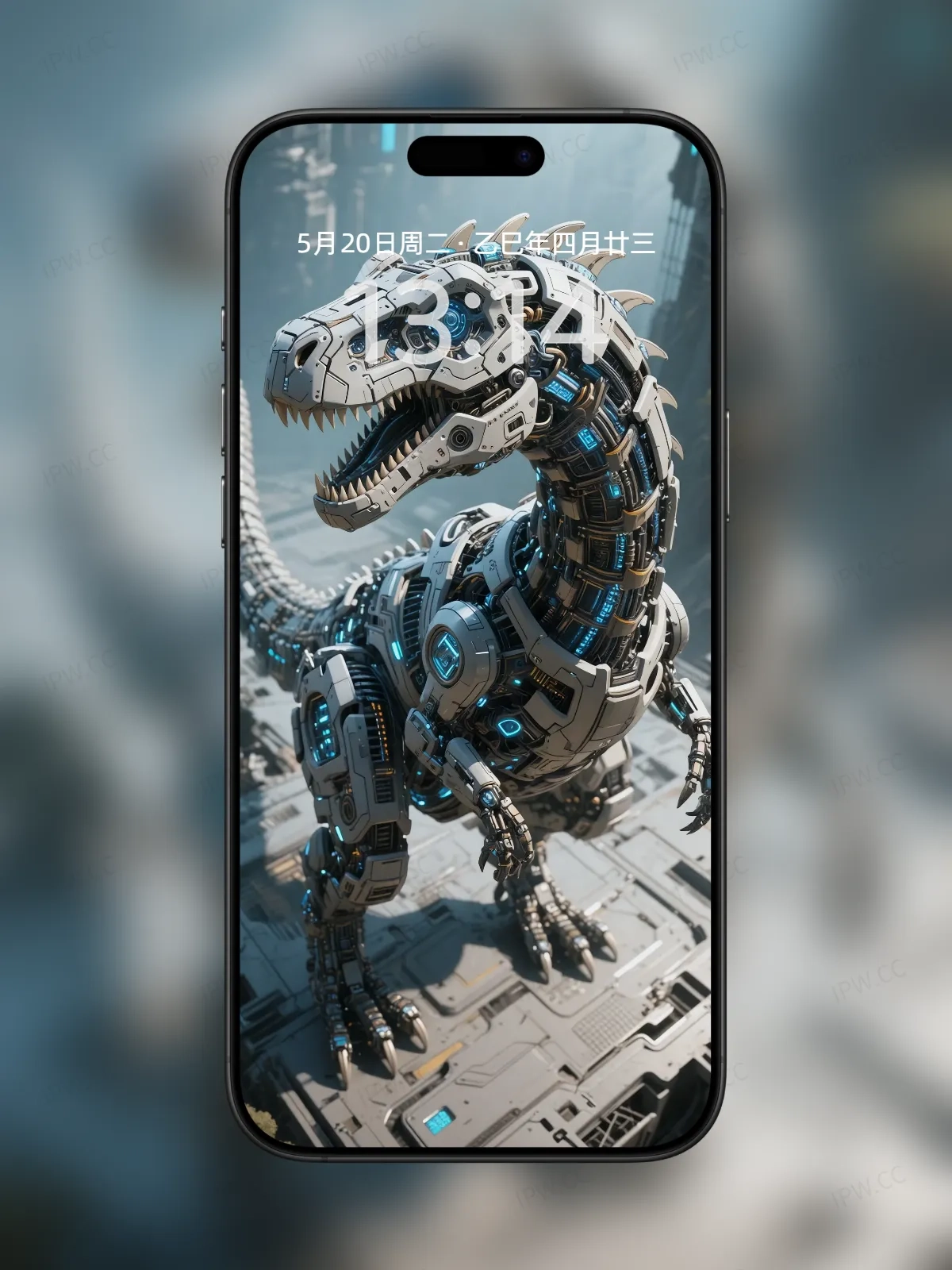 机械恐龙手机高清静态壁纸#20250801230923 e8eefea2e4610a9