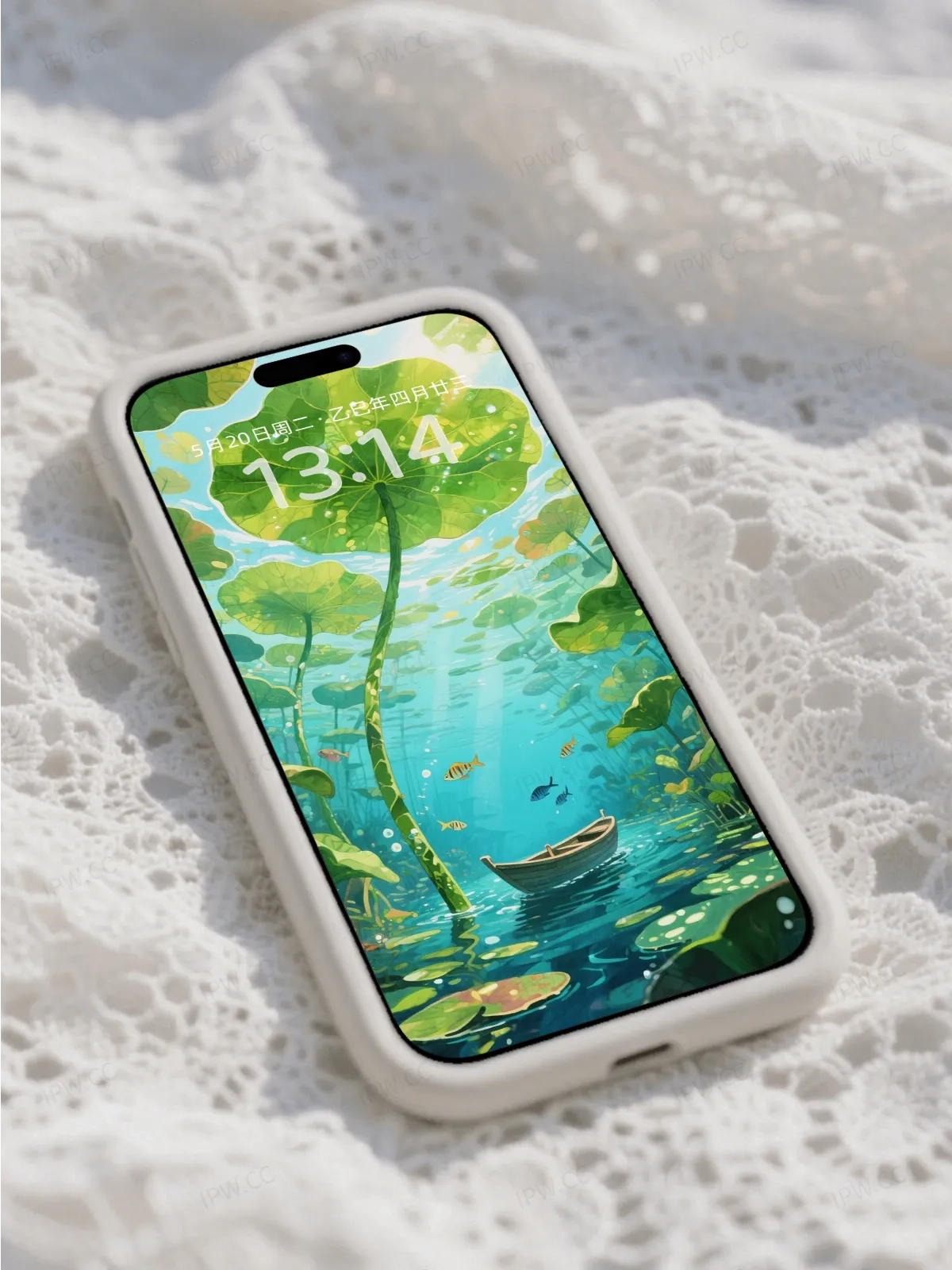 荷下泛舟手机高清静态壁纸#20250730142950 ecd8d84a32eb9bd