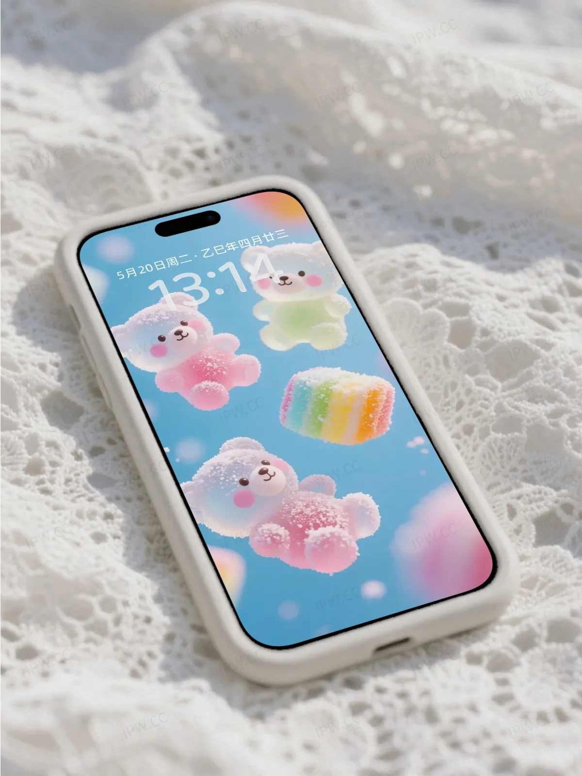 透明熊糖果手机高清静态壁纸#20250730210859 f0288e4306423ec