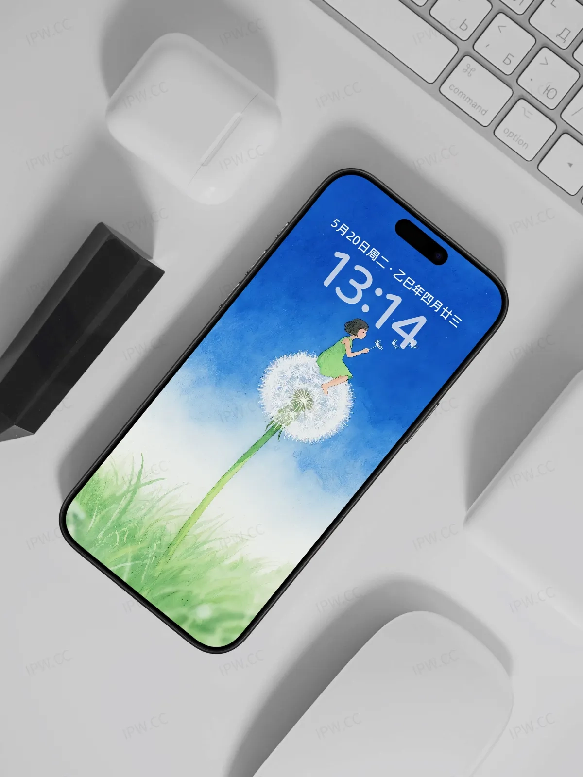 蒲公英女孩手机高清静态壁纸#20250801230250 f0591daf14787b5