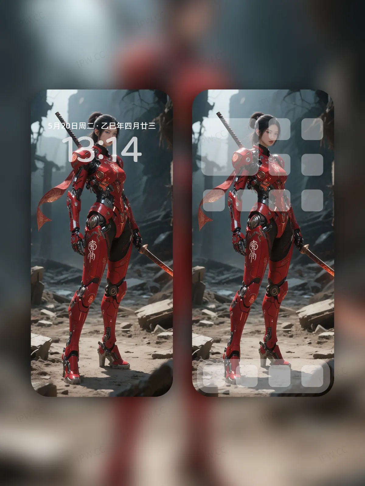 机械女武士手机高清静态壁纸#20250801231423 f1924e25189e7e8