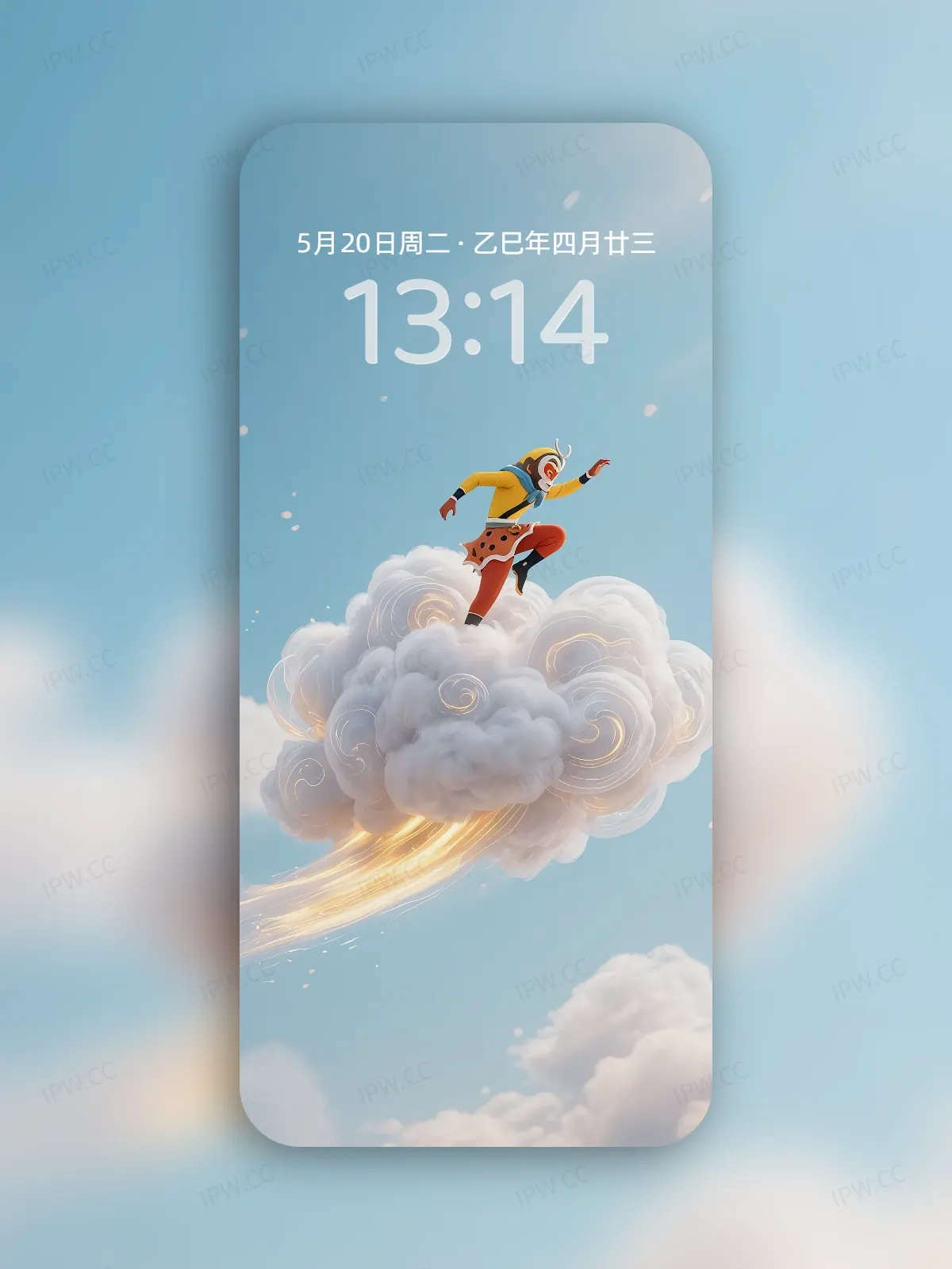 悟空跟斗云手机高清静态壁纸#20250801230741 f211ae669296f14