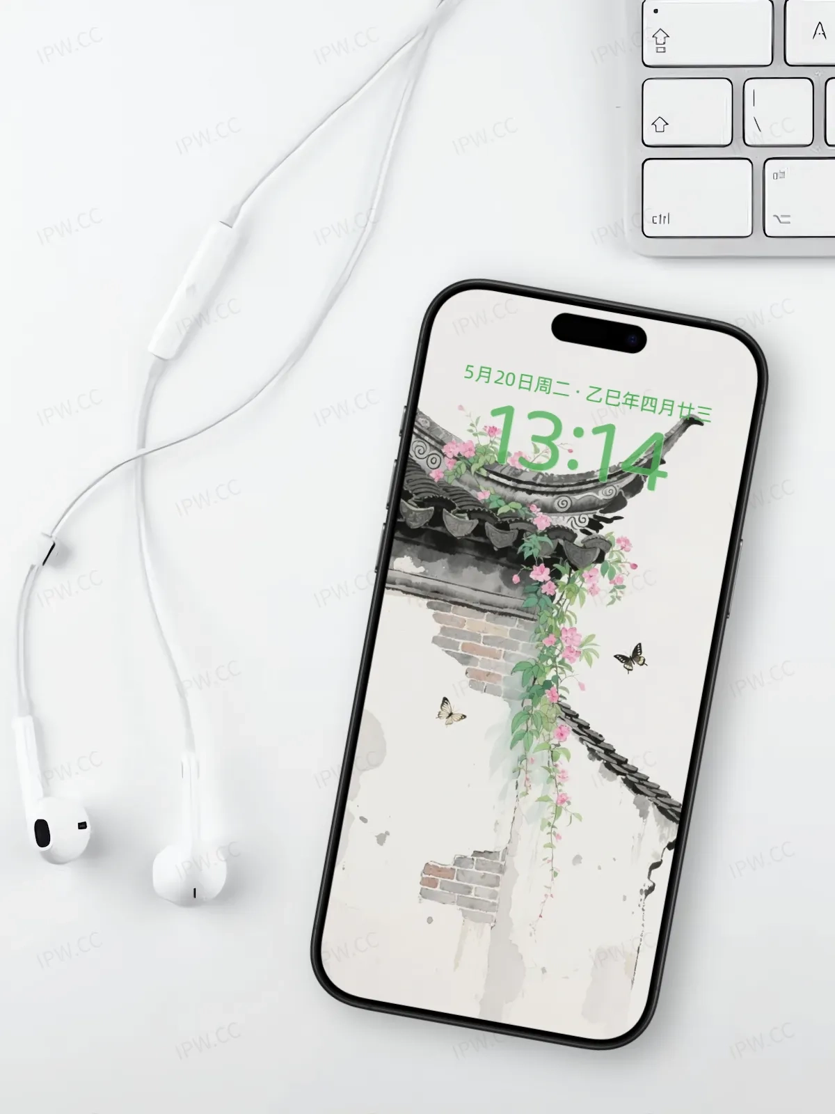 水墨皖南古镇房屋一角手机高清静态壁纸#20250801230017 f2e47f49288986a