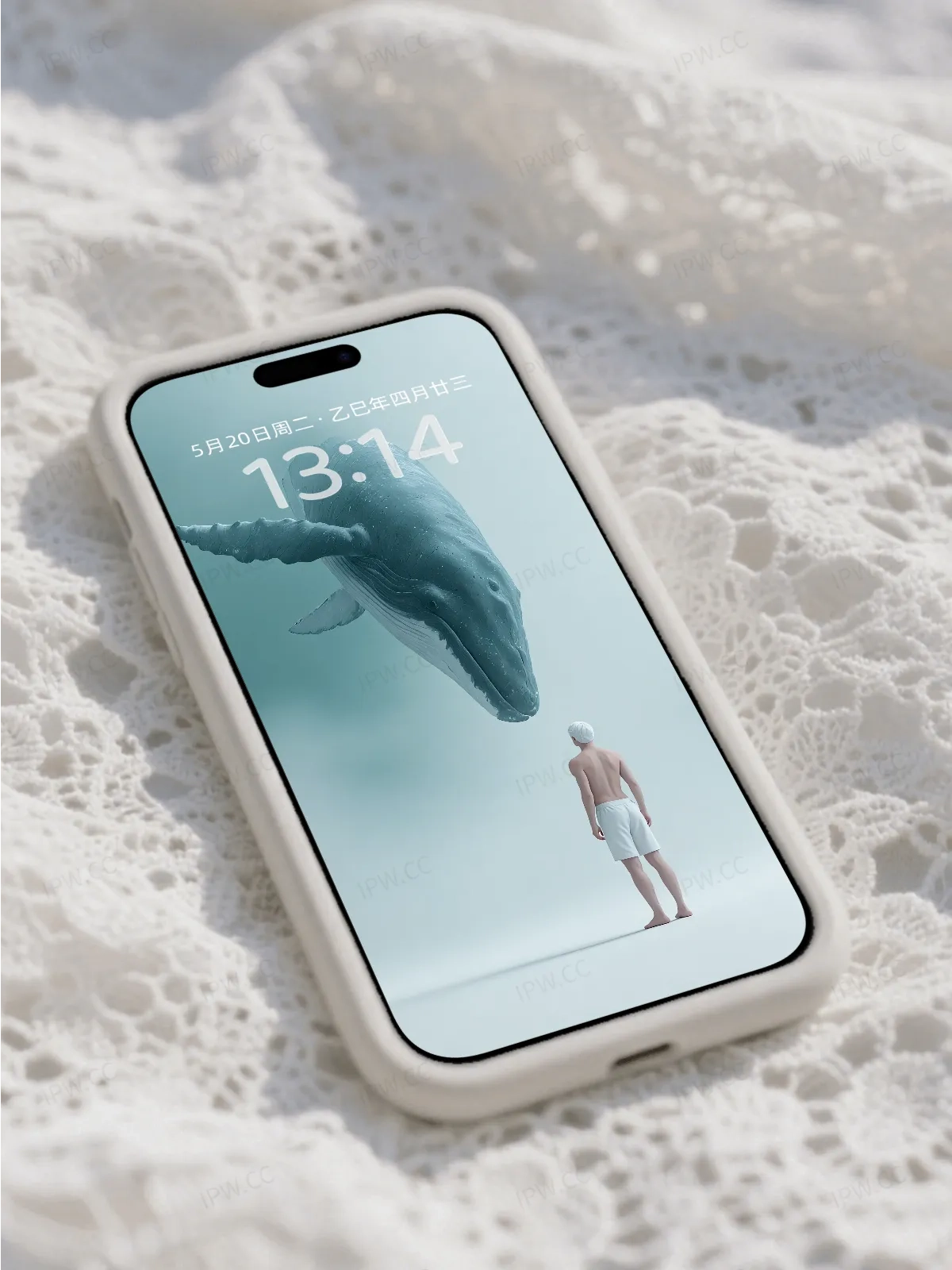 男人与鲸鱼对话手机高清静态壁纸#20250801230848 f816b0d26f38b2e