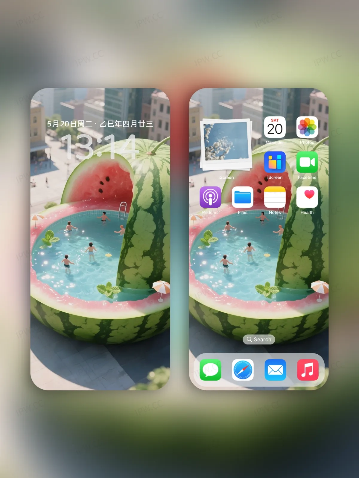 夏日西瓜泳池手机高清静态壁纸#20250730142530 ff35e52ae07c724